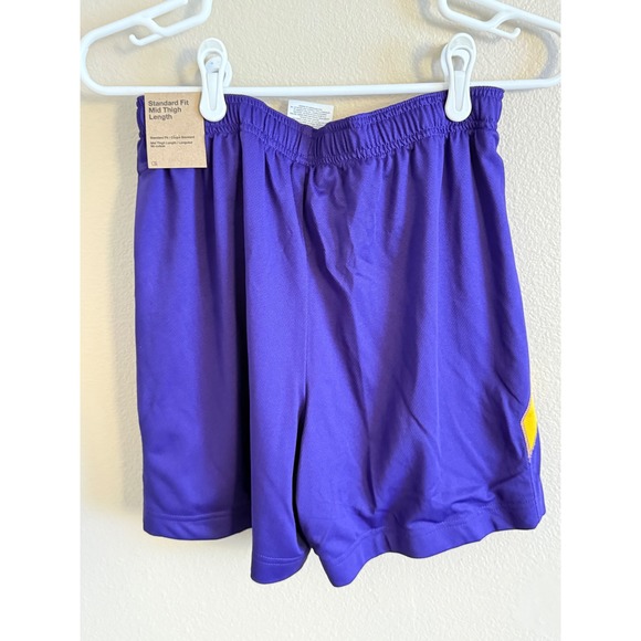 Nike NWT Kobe Bryant Mamba Kids Hoodie and Shorts Set Purple Yellow Size Large - Picture 9 of 10